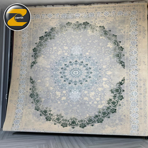 فرش الیسا سبز 1200 شانه 12 متری