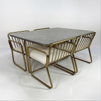 میز ناهارخوری فورتیک مربع پشتی‌دار ۴ نفره