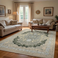 فرش الیسا سبز 1200 شانه 9 متری